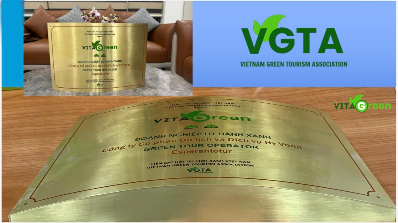 Nhãn cấp độ cao nhất dành cho đơn vị được chứng nhận VITA GREEN